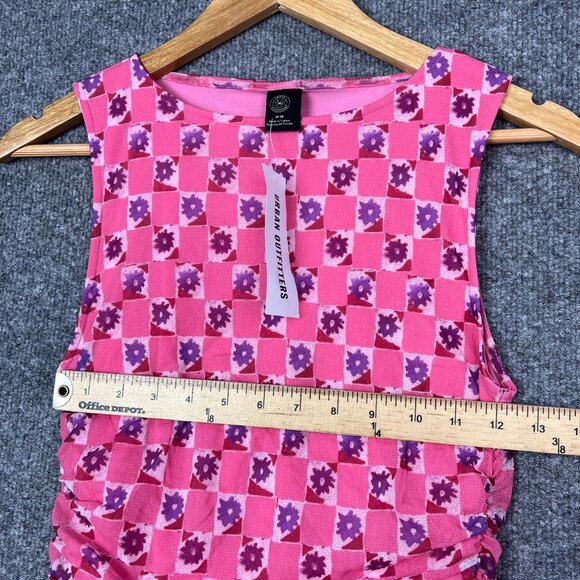 NEW Urban Outfitters UO Austin Mesh Dress Floral Pink Size M - Picture 7 of 8